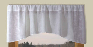 Shannon Solid Linen Blend Tailored Panels - White
